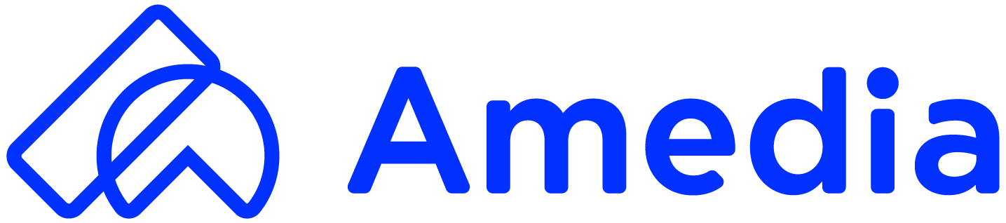 Amedia Isologotipo Horizontal Positivo